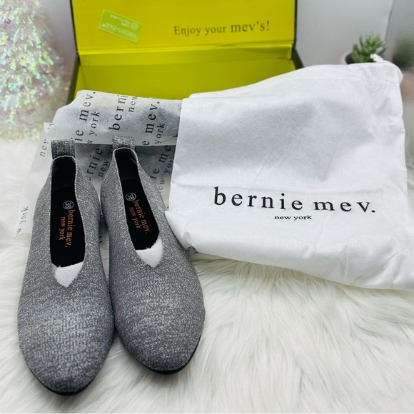 BERNIE MEV Safira Comfort Flats Grey/Silver 7.5 (38) - Picture 1 of 8